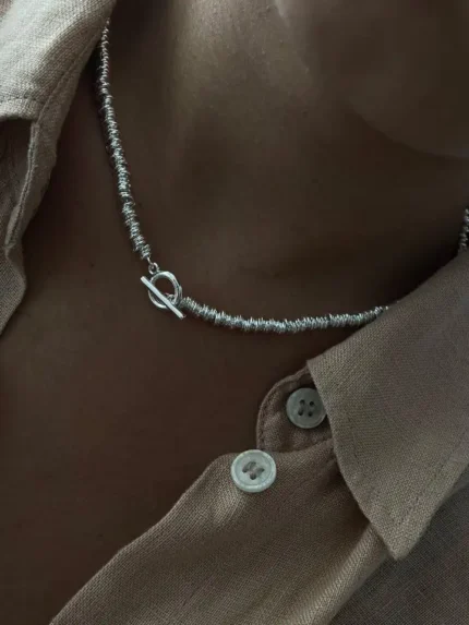 گردنبند آبکاری نقره